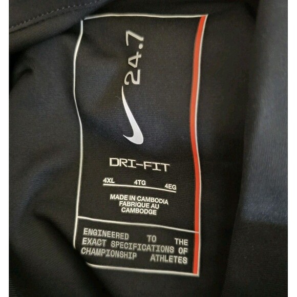 Nike 24.7 Perfect stretch Dri fit Techwear Gorp Snap Down Shirt Black Size 4XL - Picture 3 of 11